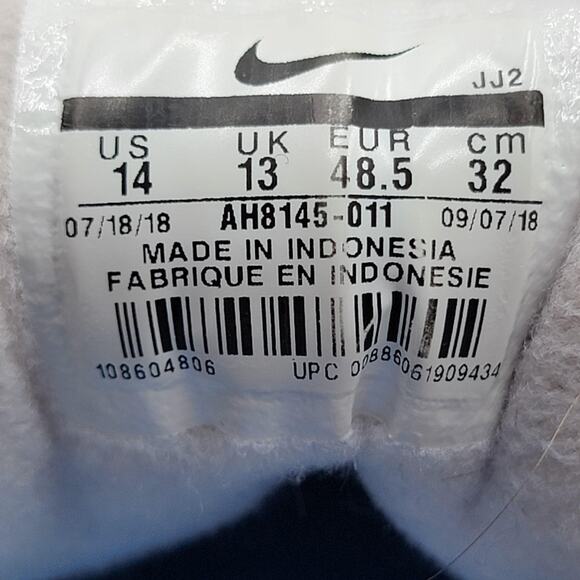 Nike Air Max 1 Shoes Mens Size 14 OG Mesh Suede Classic Running AH8145-011 (214) - Picture 8 of 10